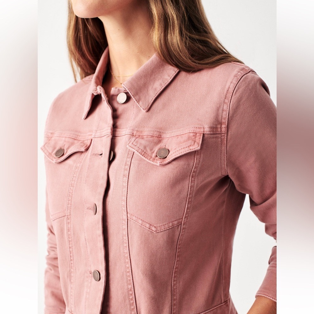 Faherty Rose Button-Up Jean Dress ๐ - Picture 2 of 12
